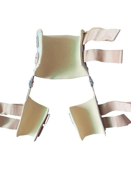Hip orthosis with pelvic band and thigh cuffs, made at Limbgenixx Gwalior