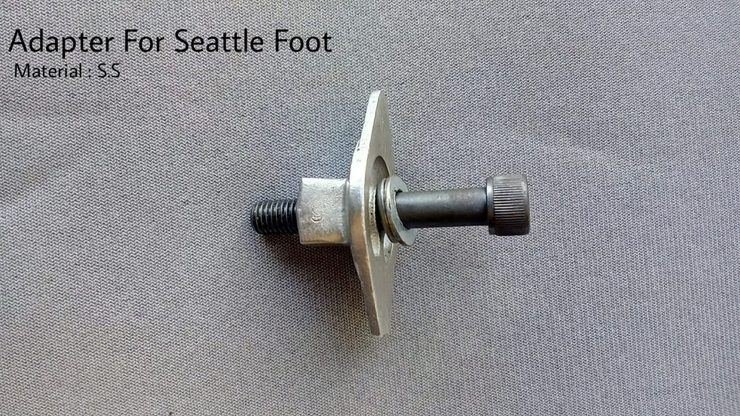 Stainless steel foot adapter bolt with plate