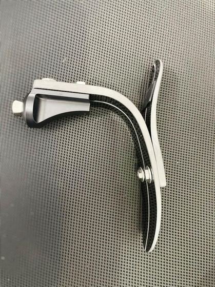 Carbon fibre prosthetic foot blade, side profile