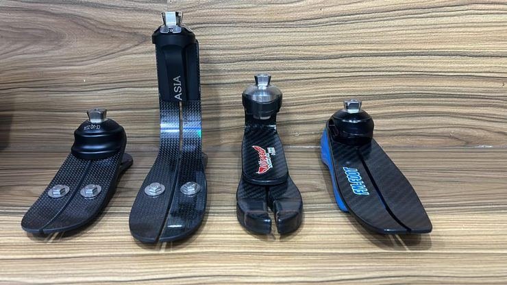 Range of carbon fibre prosthetic feet stocked at Limbgenixx