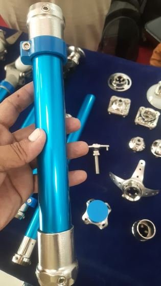 Modular prosthetic pylon tube with clamp fittings