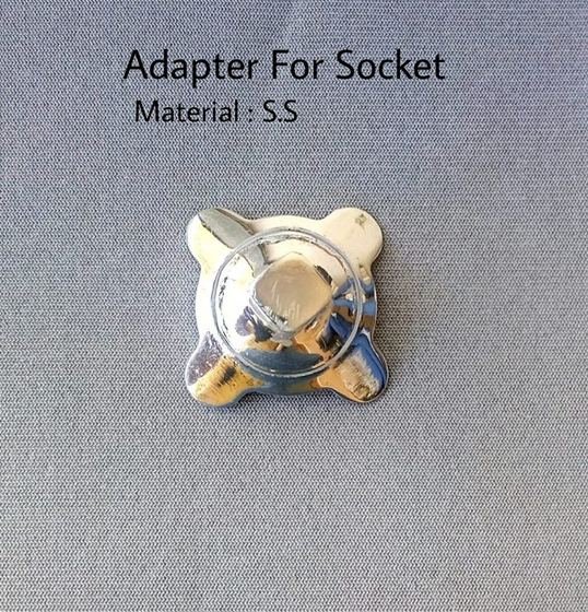 Stainless steel four-arm socket adapter for prosthetic socket lamination